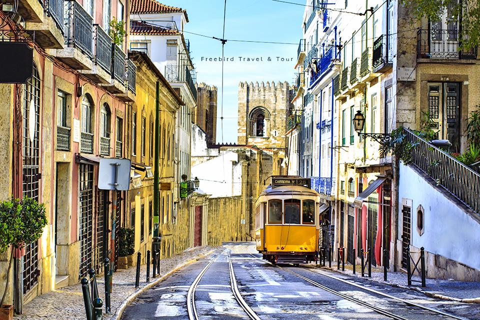 lisbon_street_yellow_tram_portugal_freebirdtour